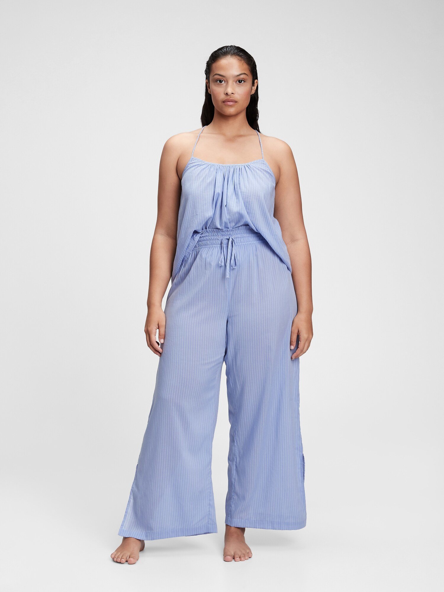 Fotografie Modré dámské pyžamové kalhoty dreamwell pajama pants