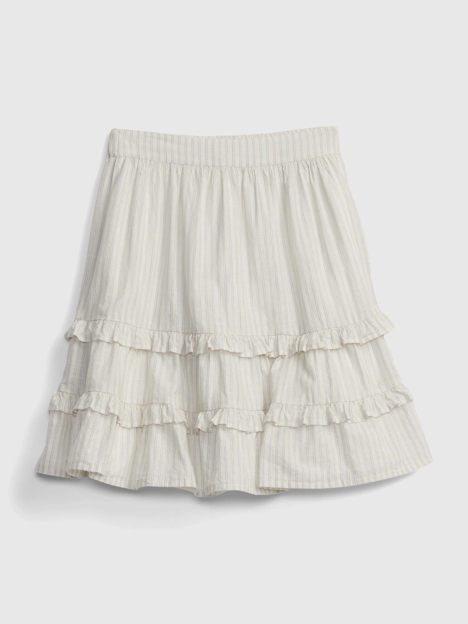 Fotografie Bílá holčičí dětská sukně stripe skirt