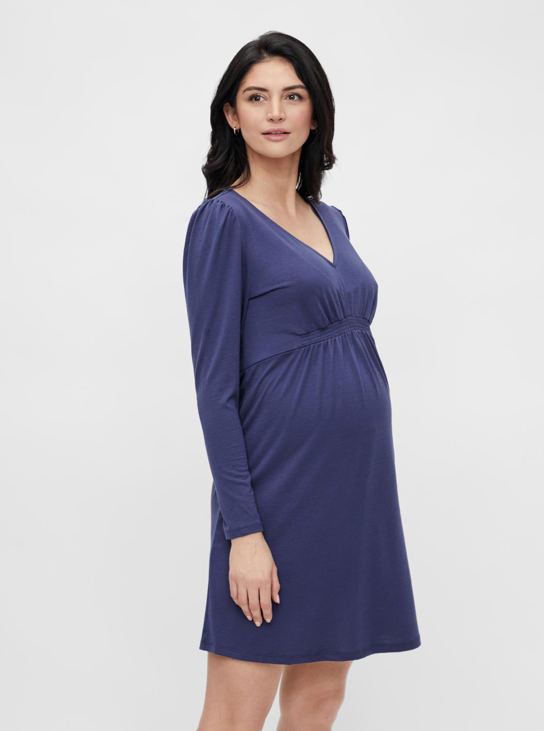 Fotografie Modré těhotenské šaty Mama.licious Analia