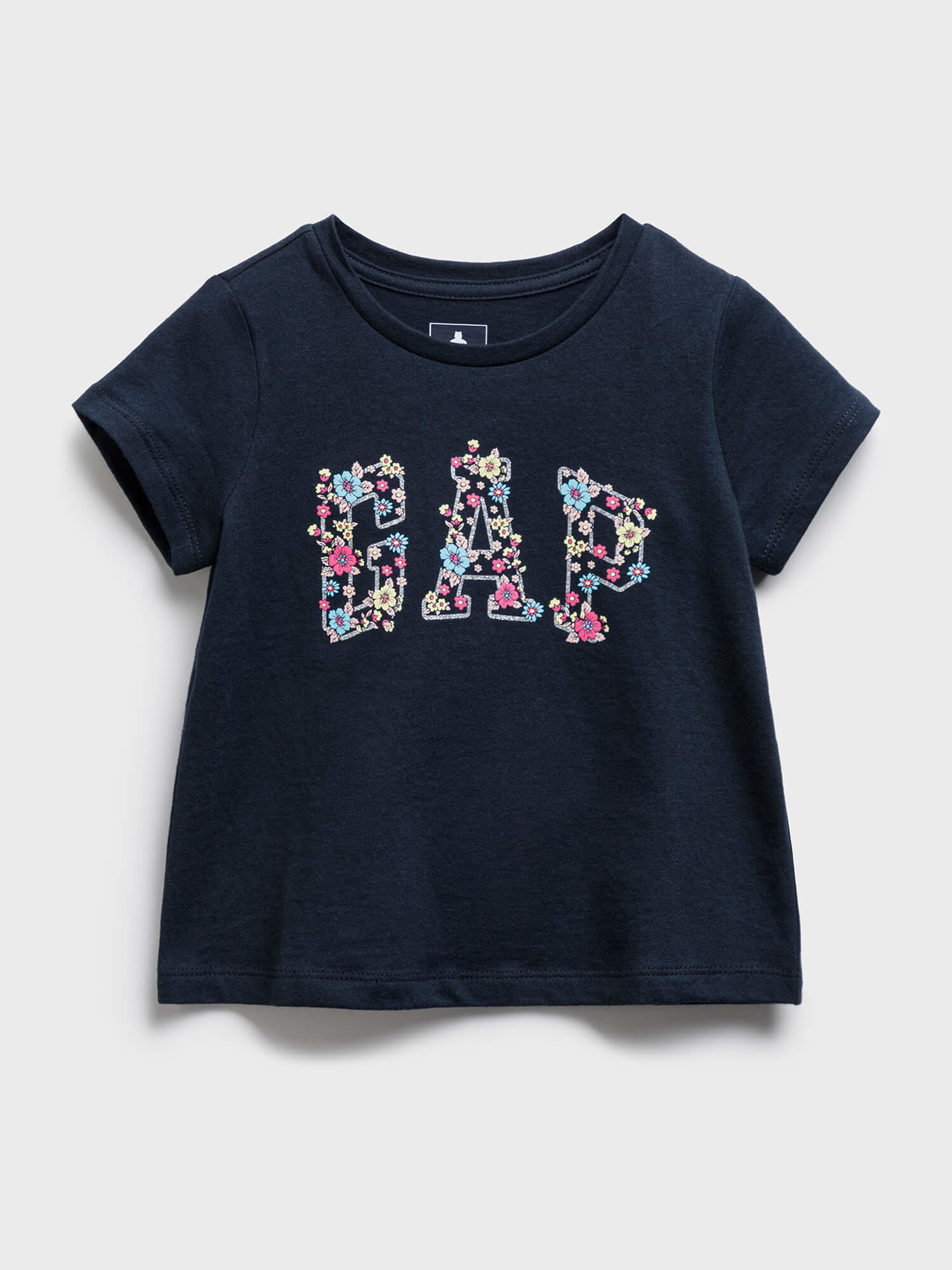 Fotografie Modré holčičí dětské tričko GAP Logo t-shirt
