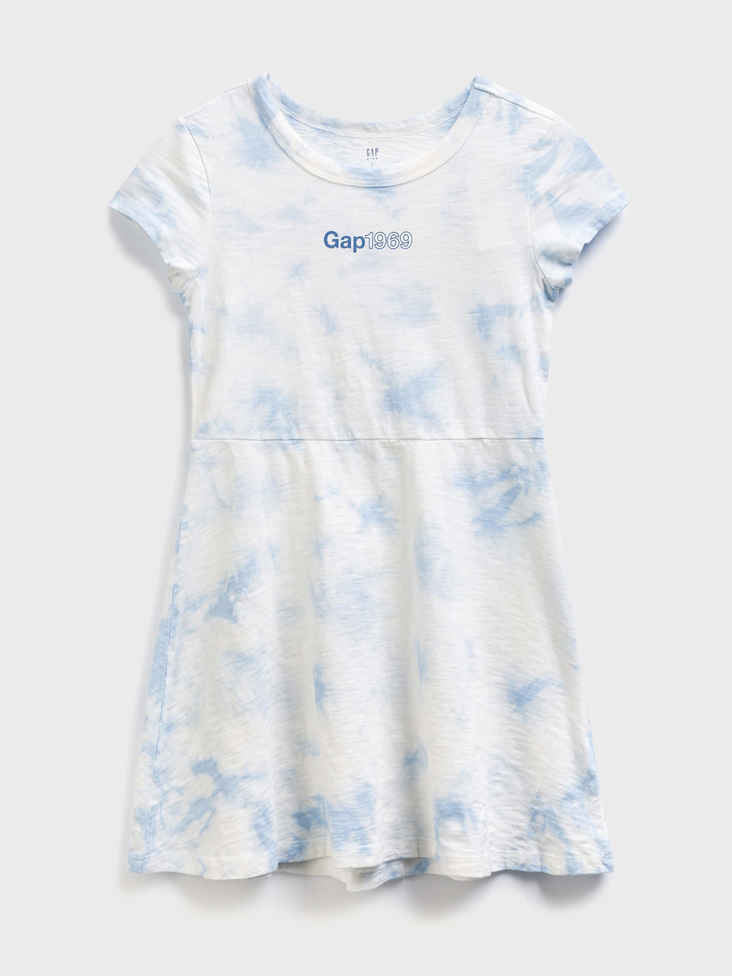 Barevné holčičí dětské šaty GAP Logo shor sleeve jersey dreas