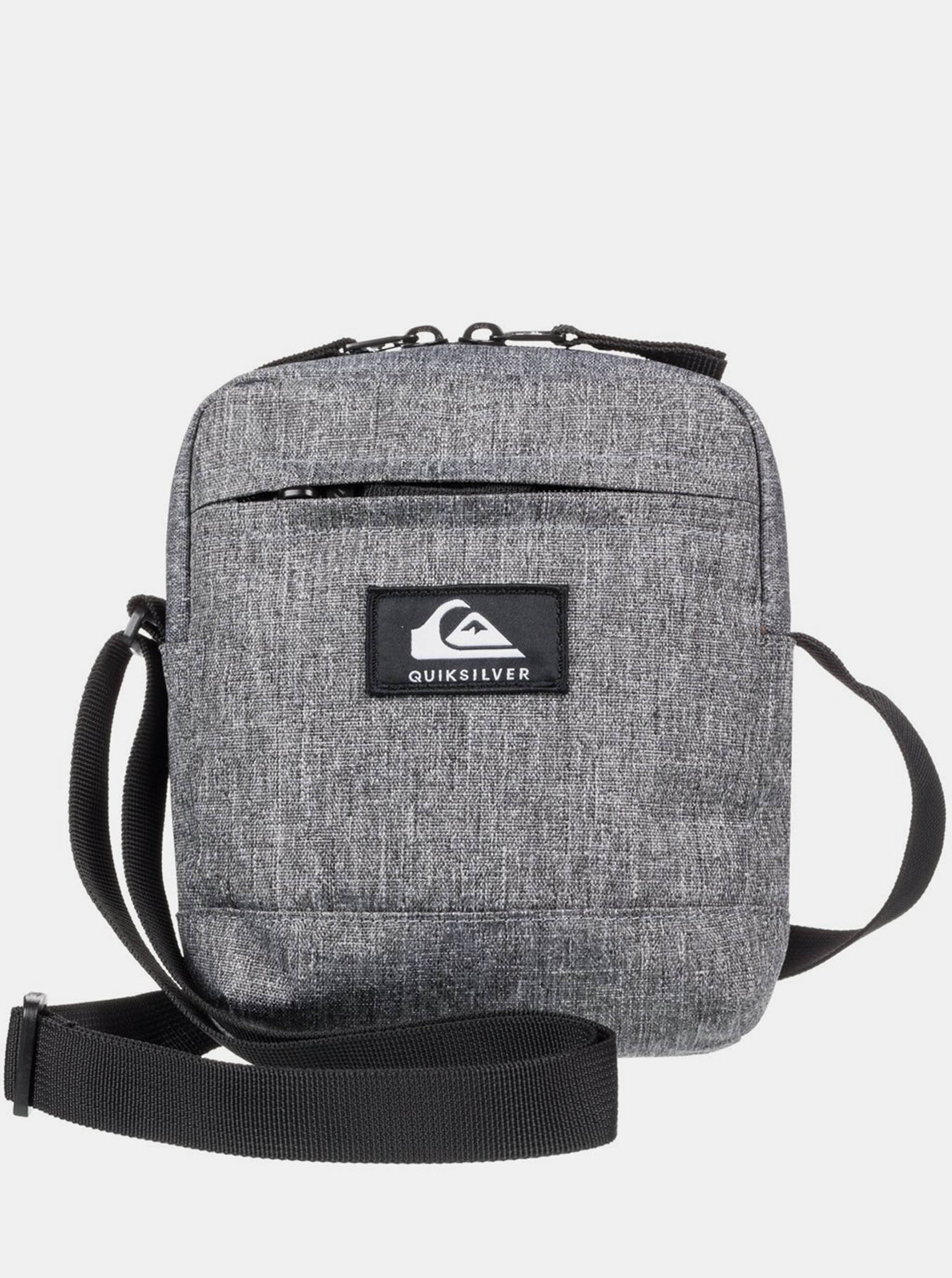 Šedá pánská žíhaná crossbody taška Quiksilver
