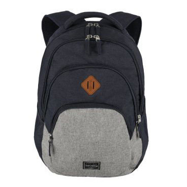 Batoh Travelite Basics Backpack Melange Navy/grey