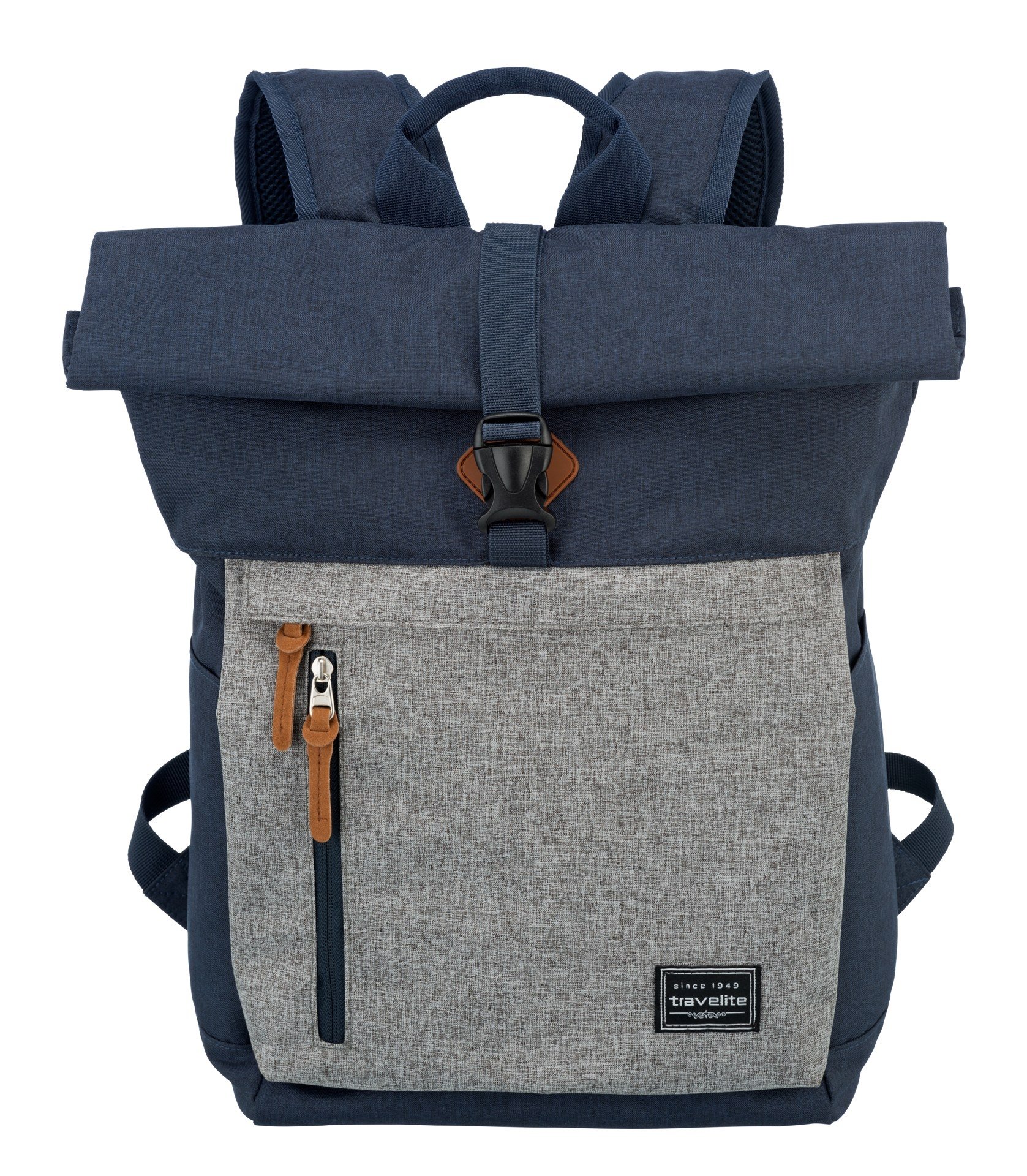 Fotografie Batoh Travelite Basics Roll-up Backpack Navy/Grey