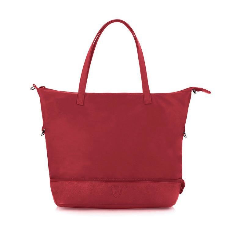 Kabelka Heys HiLite Zip Packaway Tote Red/Grey