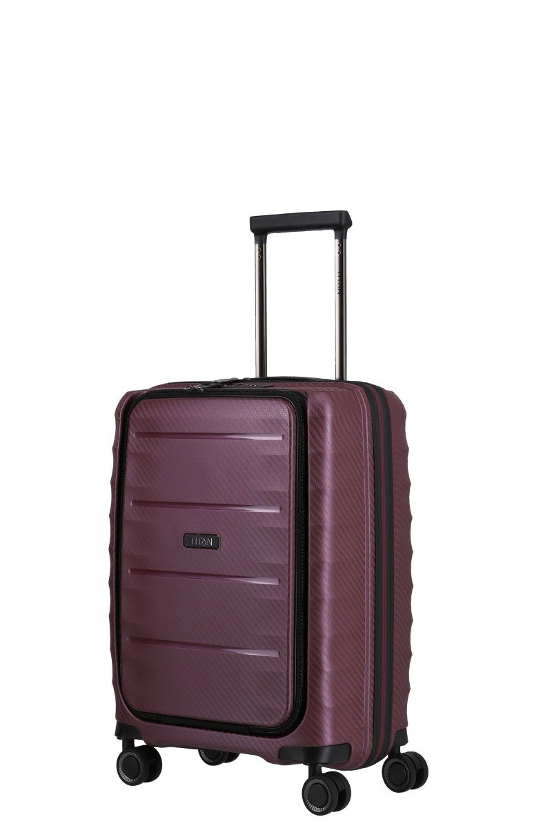 Cestovní kufr Titan Highlight 4w S Front pocket Merlot