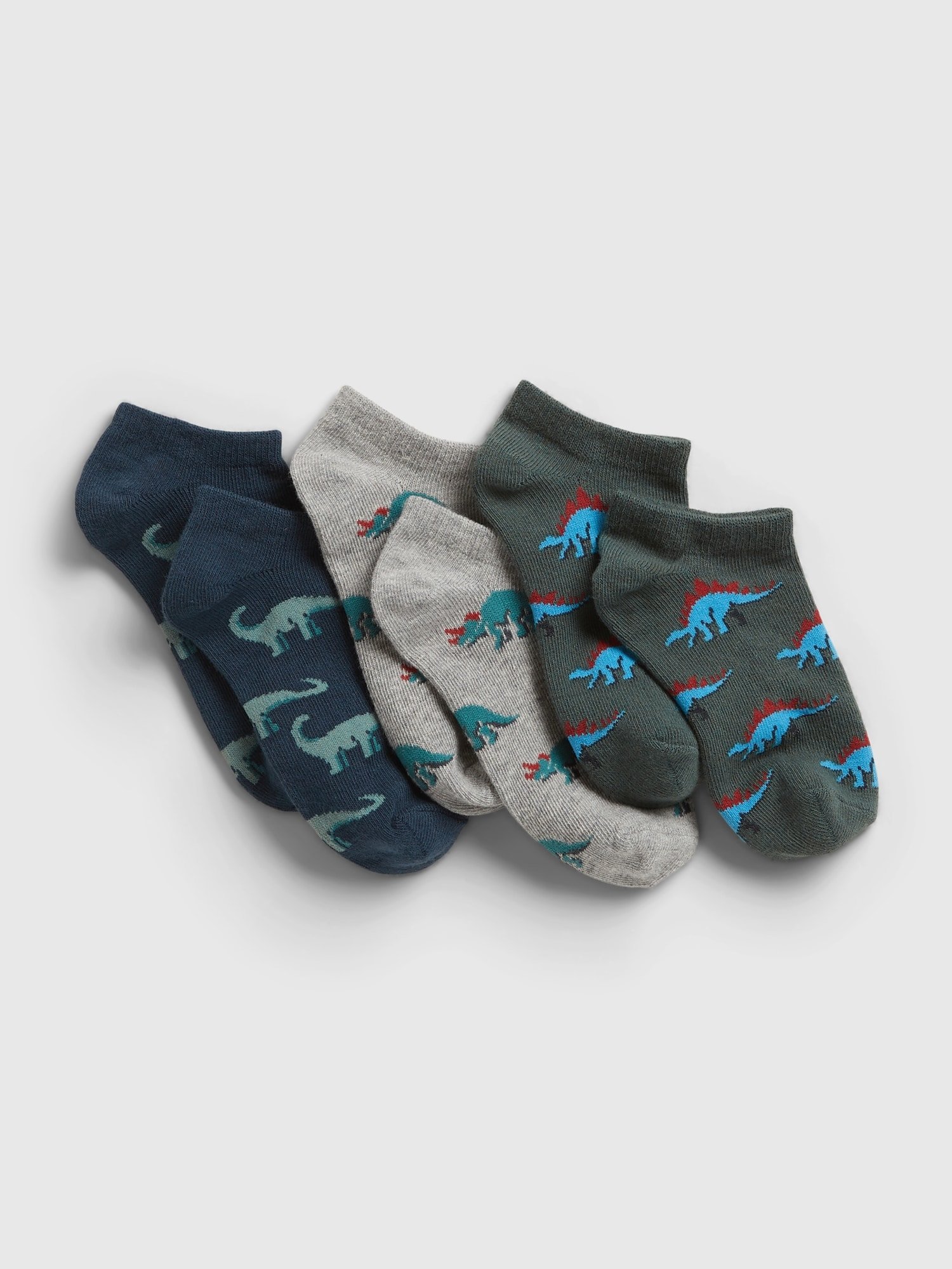 Fotografie Barevné klučičí dětské ponožky dinosourians socks, 3 páry