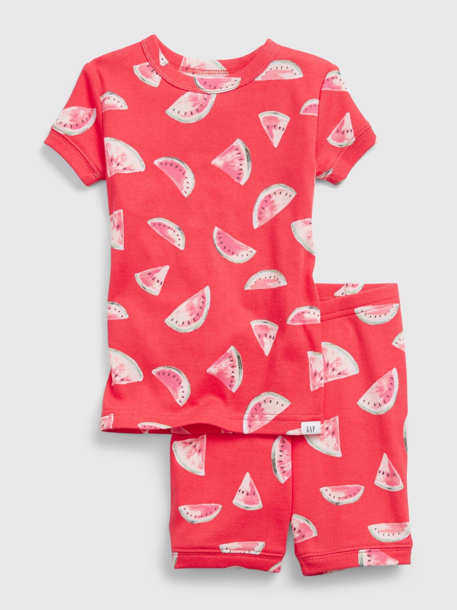 Oranžové klučičí dětské pyžamo meloun print two-peace sleepwear