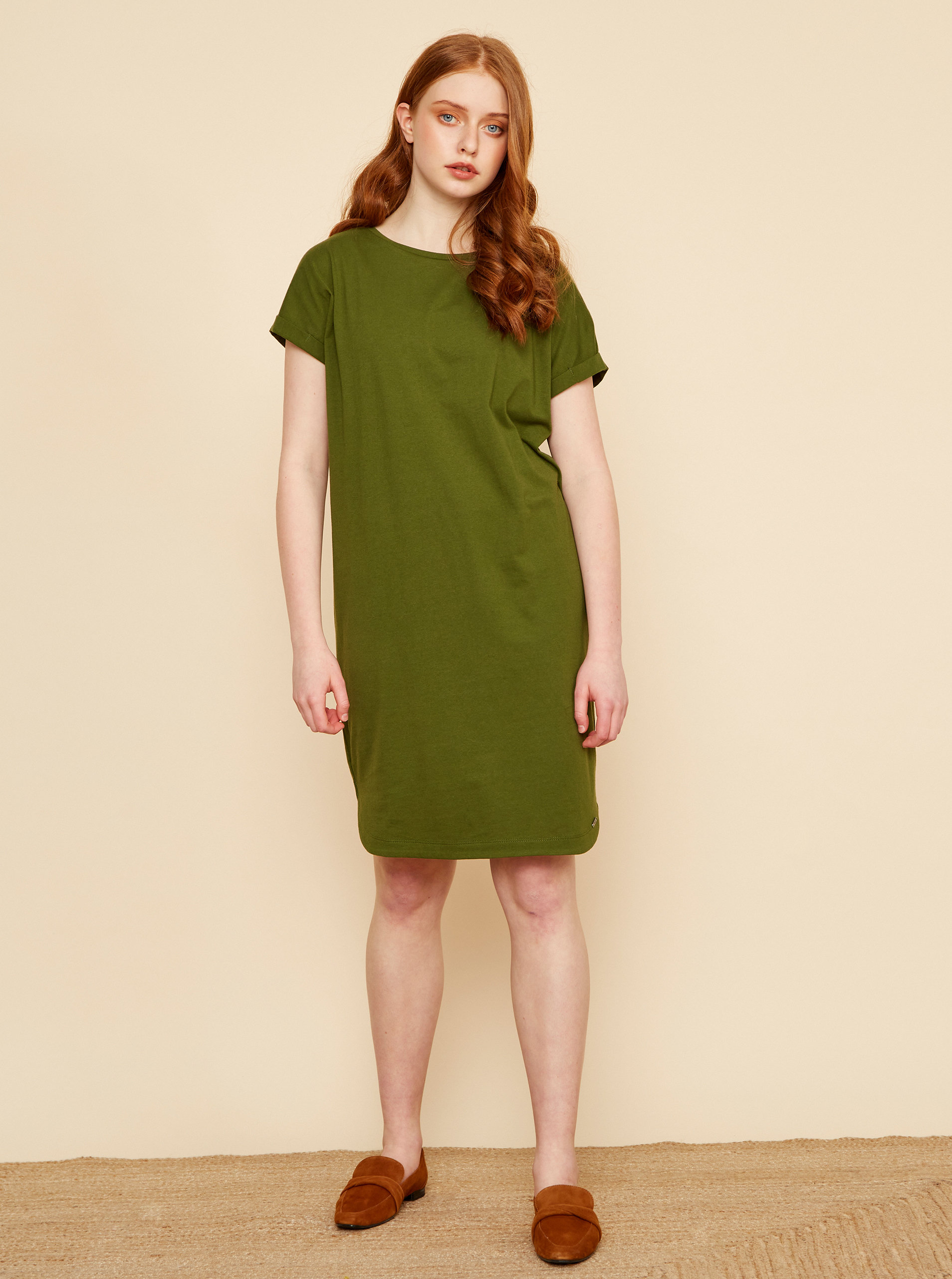 Fotografie Zelené basic šaty ZOOT Baseline Seraphina