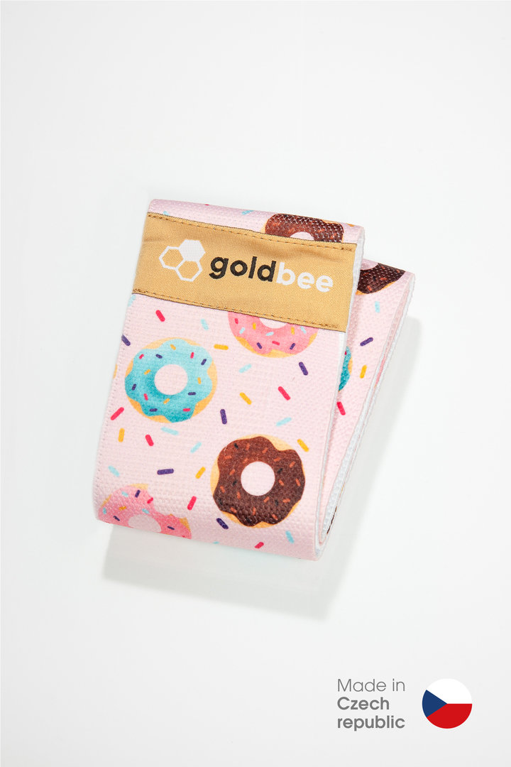 Fotografie Posilovací guma GoldBee BeBooty Pink Donuts CZ