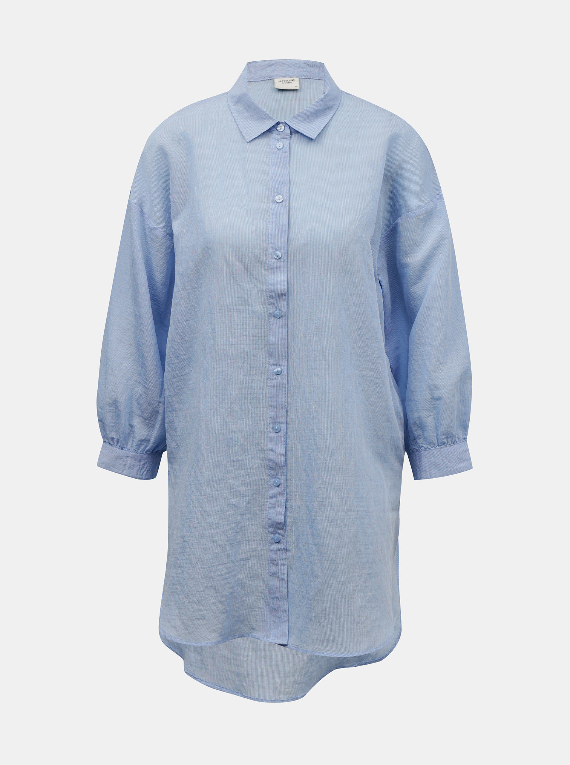 Fotografie Modré pruhované košilové šaty Jacqueline de Yong Dina