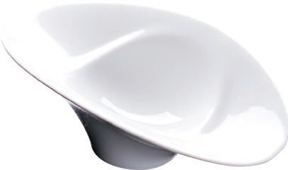 Fotografie Bílá porcelánová miska Crucial Detail Oval Bowl 19x11x5cm
