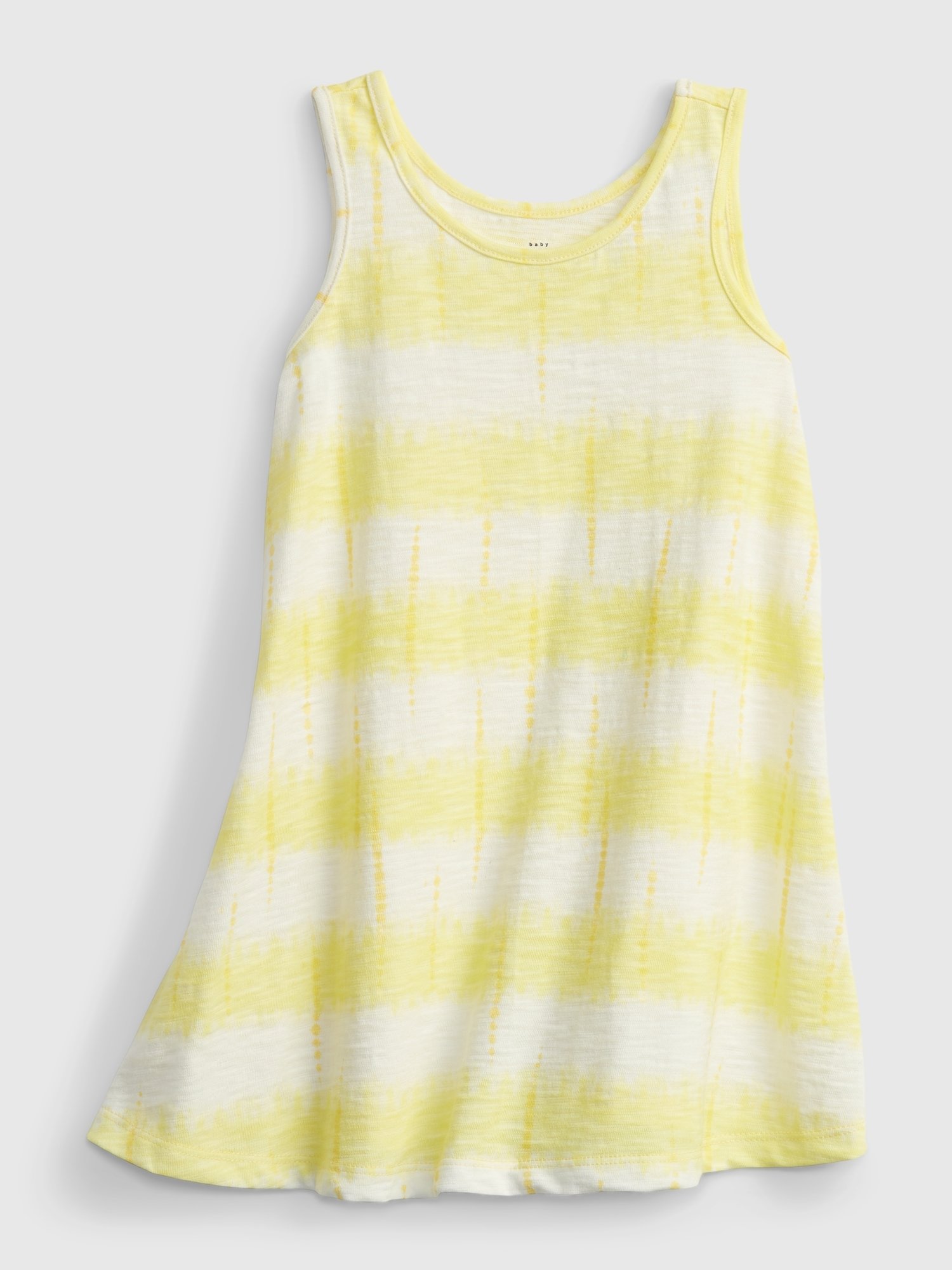 Fotografie Žluté holčičí dětské šaty tank dress