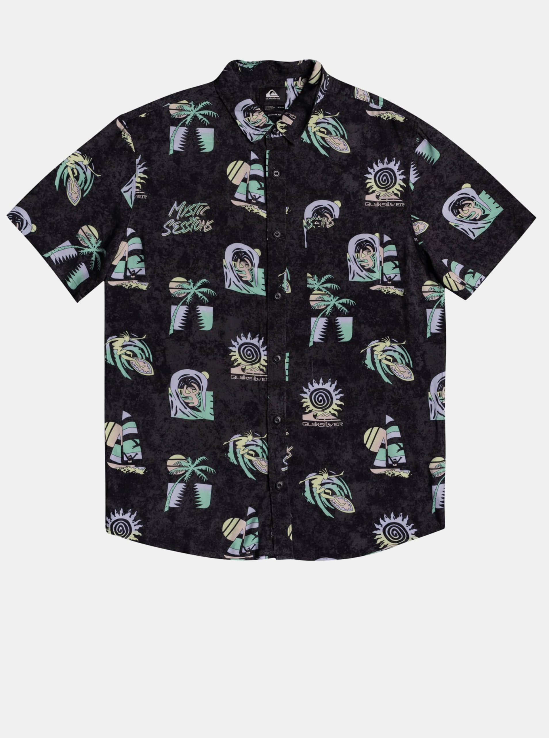 Černá vzorovaná košile Quiksilver