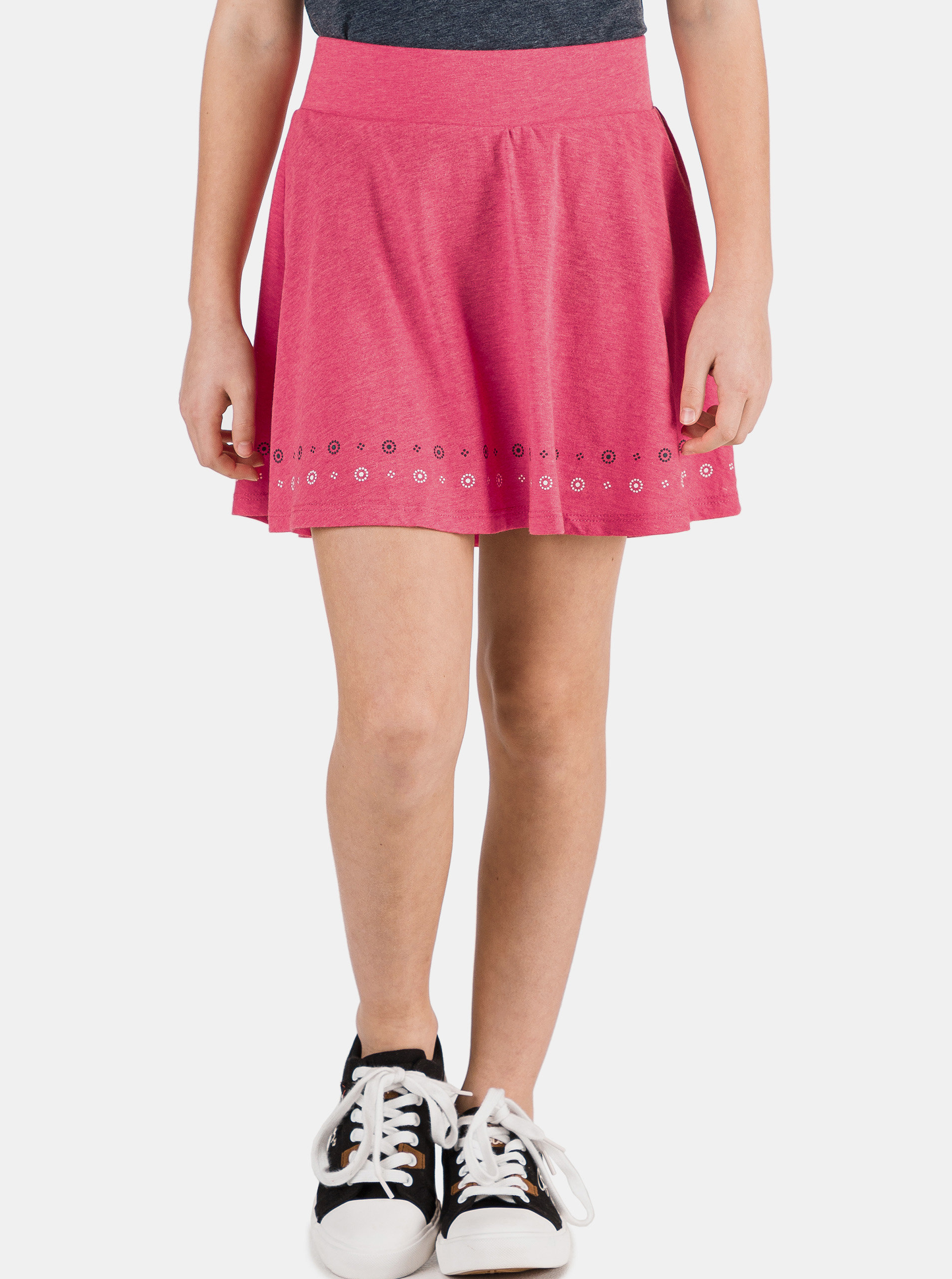 Fotografie Růžová holčičí vzorovaná sukně SAM 73