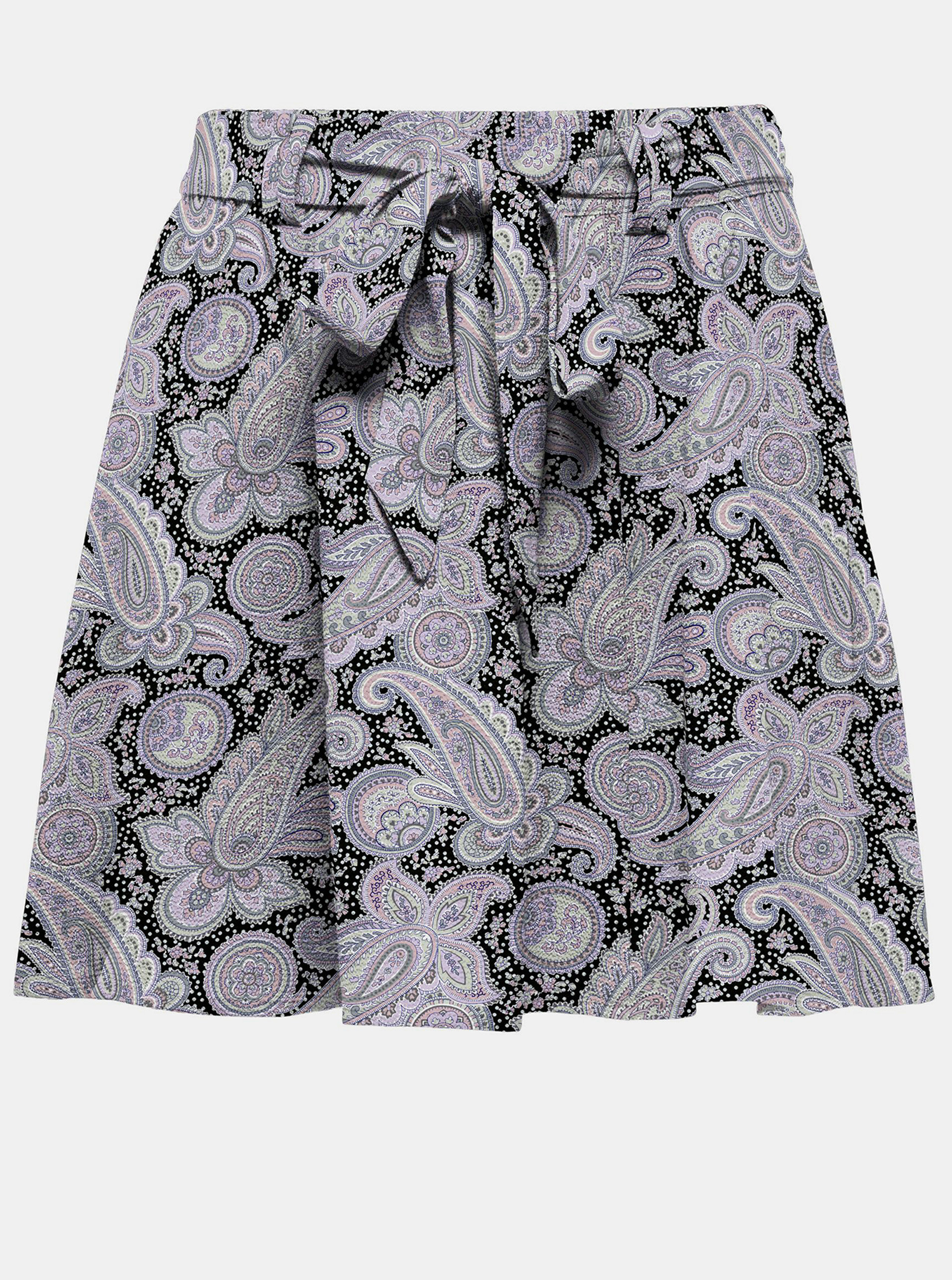 Fotografie Černo-fialová vzorovaná sukně ONLY Jasmin