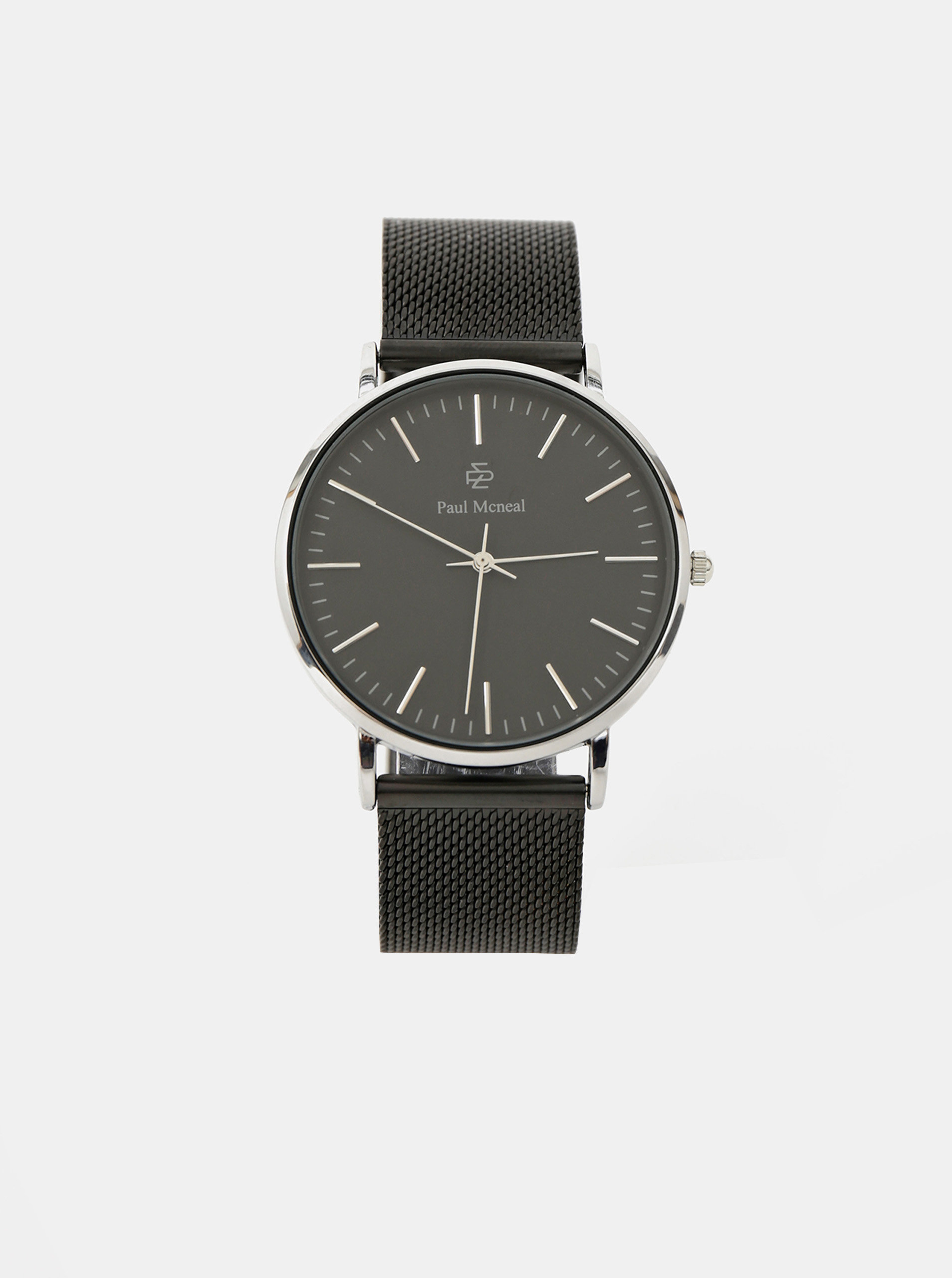 Fotografie Pánské hodinky s černým nerezovým páskem Paul McNeal