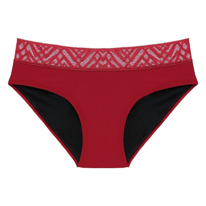 Pinke Welle Menstruační kalhotky "Moře" červené - silná menstruace (S)