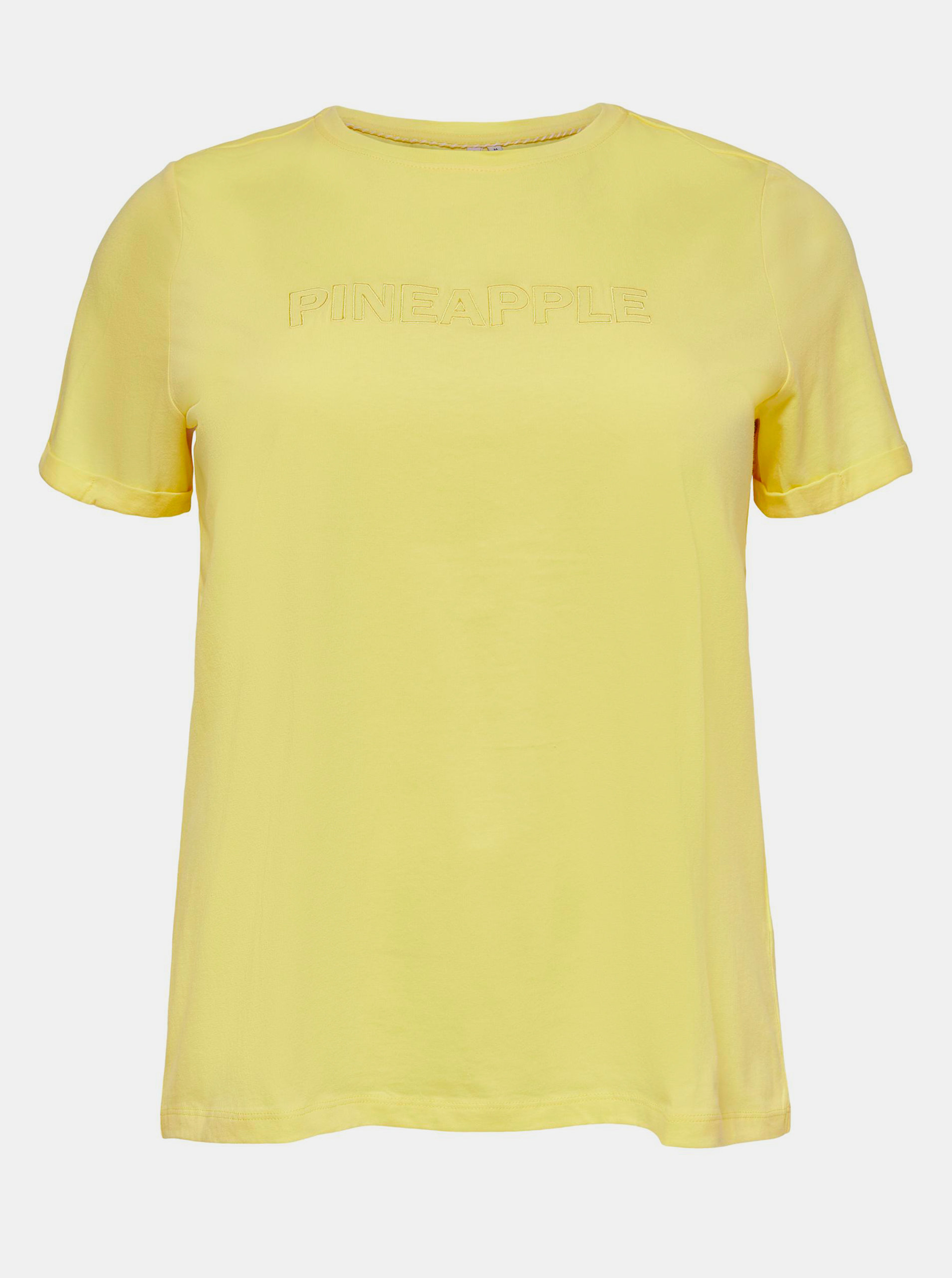 Fotografie Žluté tričko s potiskem ONLY CARMAKOMA Mai