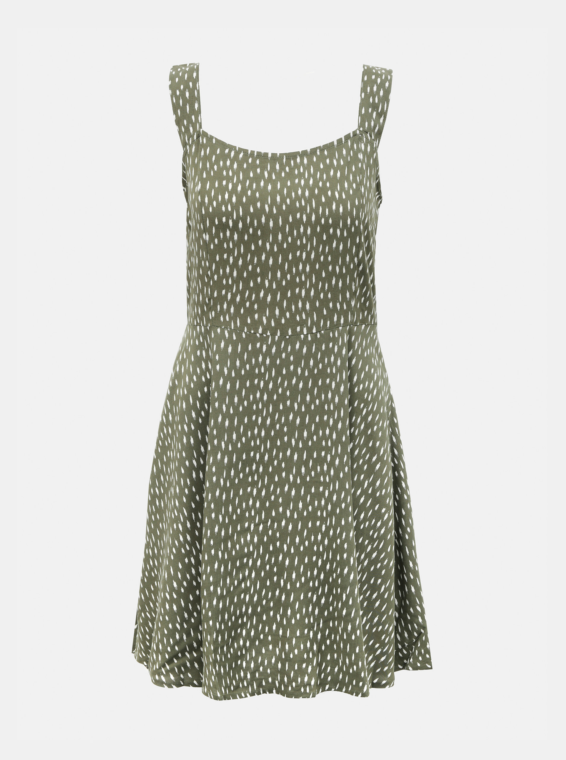 Fotografie Zelené vzorované šaty Jacqueline de Yong Staar