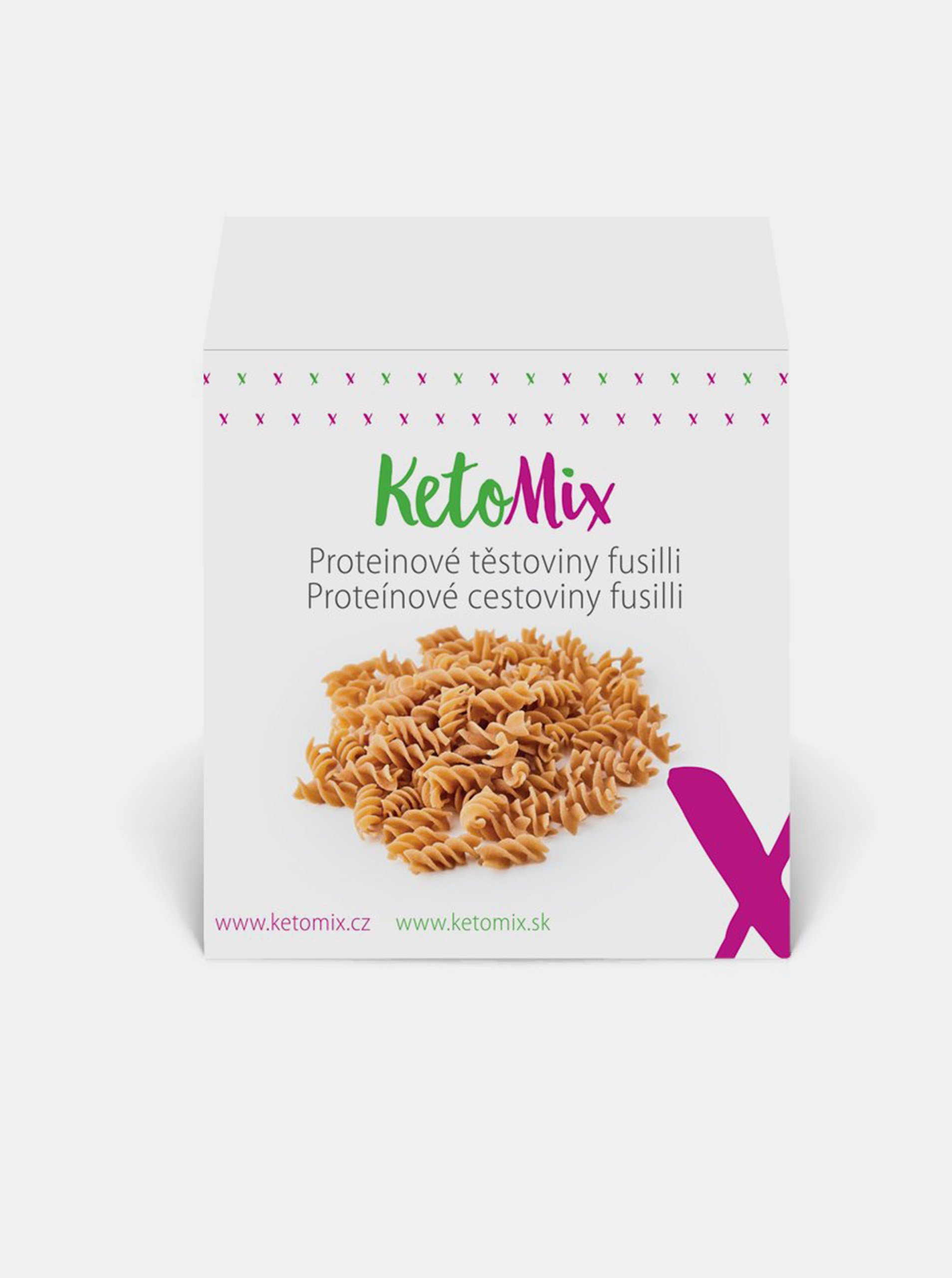 Fotografie Proteinové těstoviny fusilli KetoMix (10 porcí)