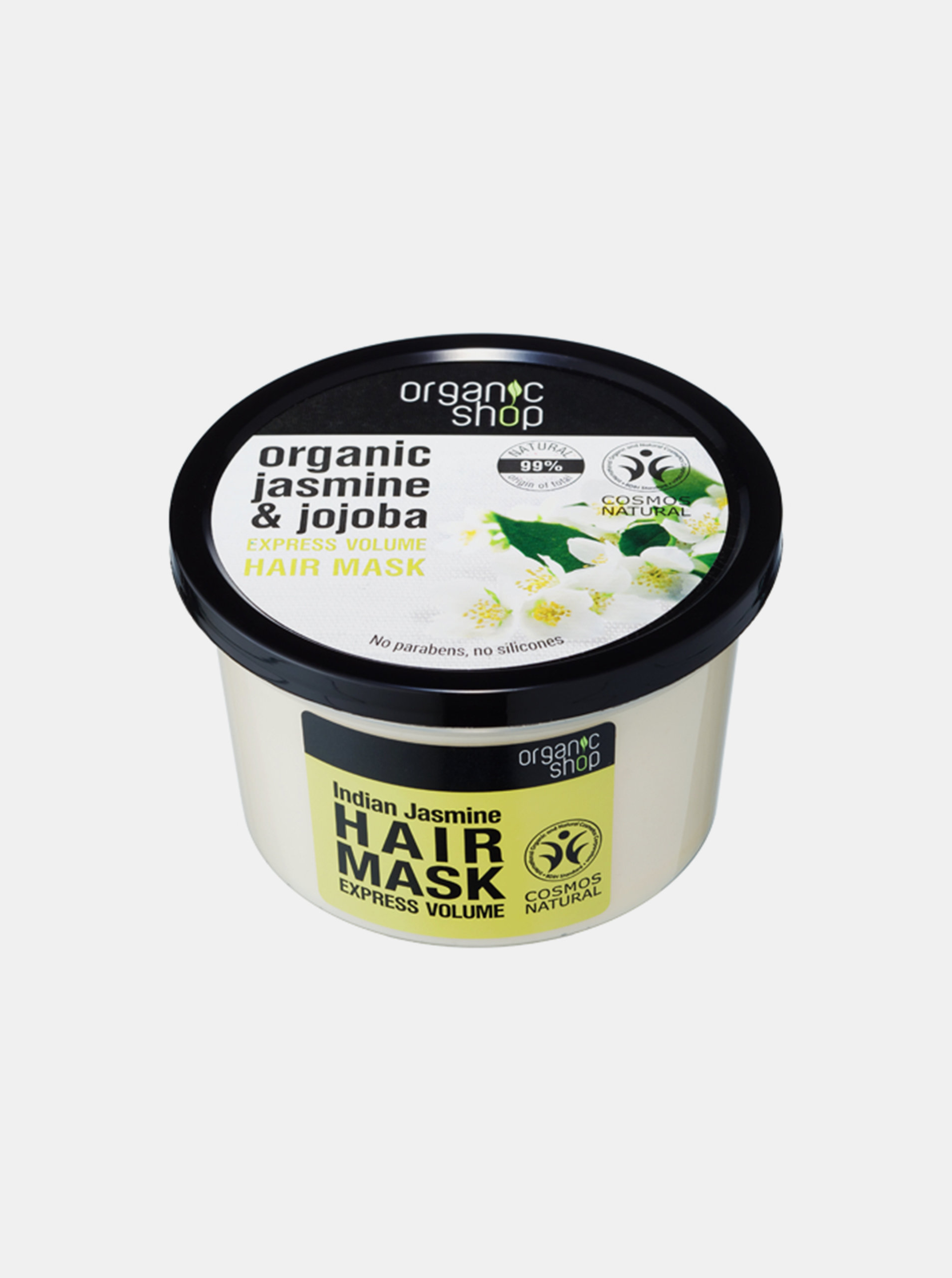 Organic Shop Expres maska na objem vlasů Indický jasmín 250 ml