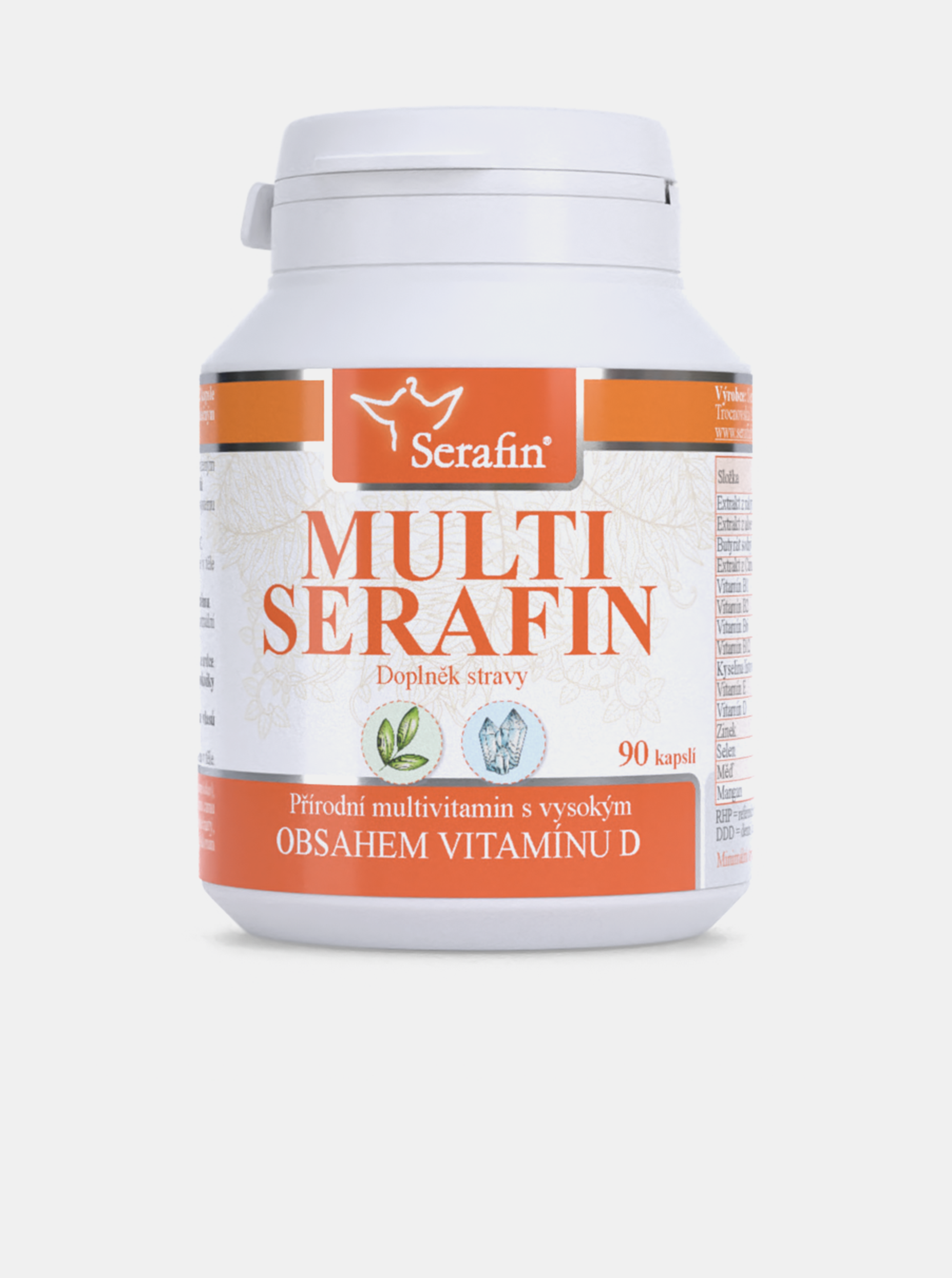 Fotografie Multiserafin s vitamínem D Serafin (90 kapslí)