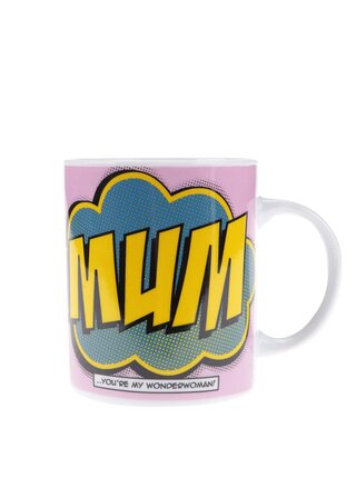 Cana roz din portelan cu text imprimat - Gift Republic Mum