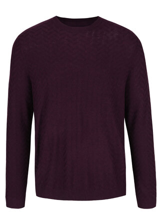 Fialový lehký svetr Burton Menswear London