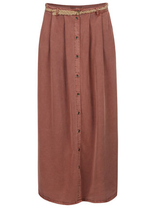 Fusta maxi rosie VERO MODA Zoe cu curea