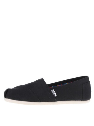 Espadrile negre pentru femei - TOMS Canvas Classic
