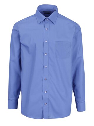 Modrá pánská formální modern fit košile STEVULA Royal