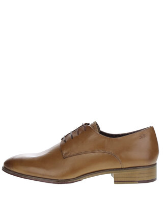 Světle hnědé kožené polobotky London Brogues Wister Derby
