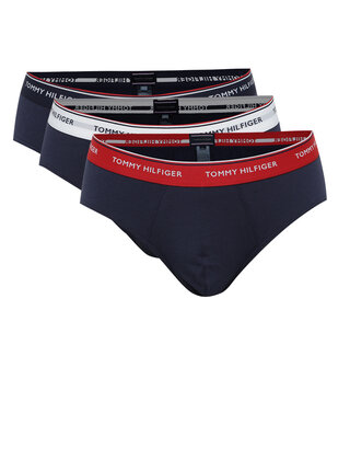 Set 3 perechi chiloti banda elastica cu logo Tommy Hilfiger