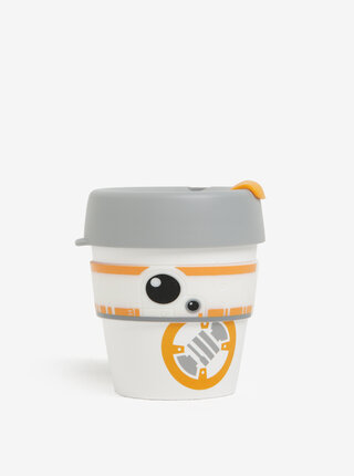 Cana de calatorie alb&portocaliu cu tematica Star Wars KeepCup BB8 Original Small