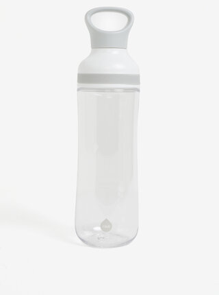 Krémovo-šedá plastová lahev EQUA Flow (800 ml)