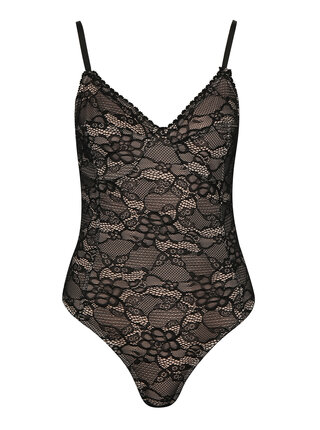 Černé krajkové body MISSGUIDED