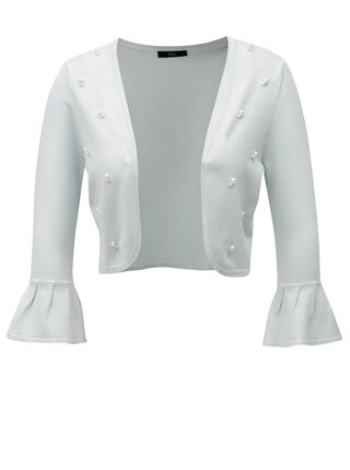 Bolero verde mentol cu margele in forma de perle M&Co Cardi