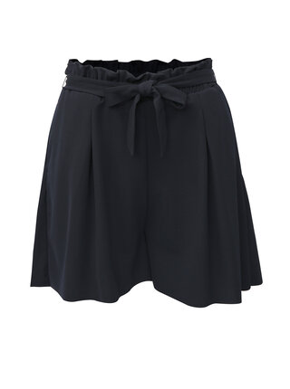 Pantaloni scurti albastru inchis cu talie inalta ONLY
