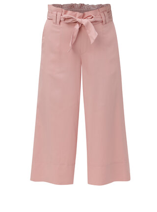 Světle růžové culottes s páskem ONLY Devon