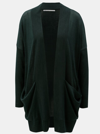 Cardigan verde inchis cu buzunare ONLY Josephine