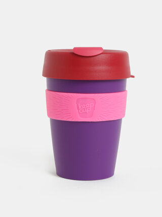 Červeno-fialový cestovný hrnček KeepCup Original Medium