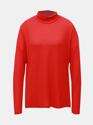 Červený basic rolák VERO MODA Peja