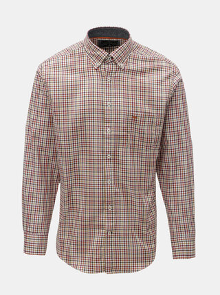 Camasa crem-oranj casual fit cu model Fynch-Hatton