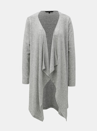 Světle šedý žíhaný kardigan VERO MODA Tammi