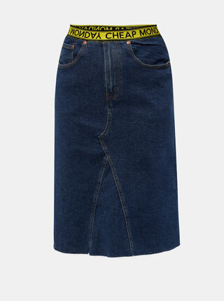 Fusta albastra din denim Cheap Monday