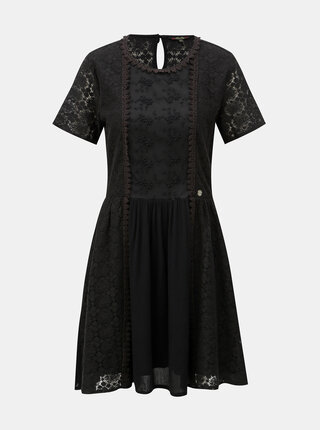 Rochie neagra cu dantela Superdry