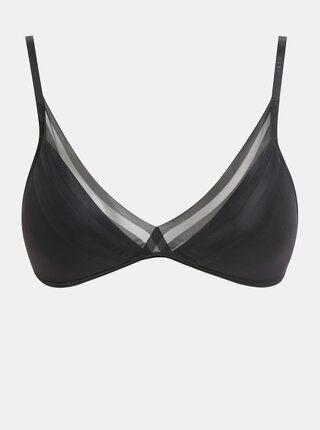 Bustiera neagra din plasa fara balene DKNY