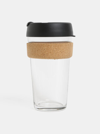 Cana neagra de calatorie din sticla KeepCup Brew large 454 ml