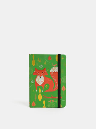 Agenda saptamanala 2019 mini verde Paperblanks Mister Fox